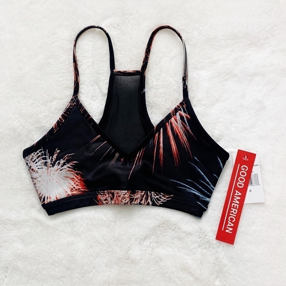 NWT Good American Barely There Bralette Fireworks - Picture 4 of 7